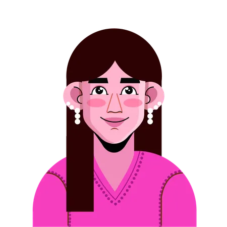 Young girl  Illustration