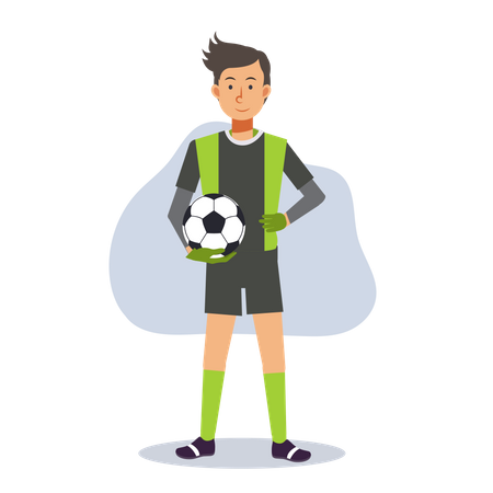 Young Goalkeeper  Illustration