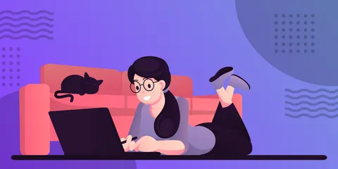 Work From Home Illustration Pack