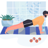 yoga rug illustrations