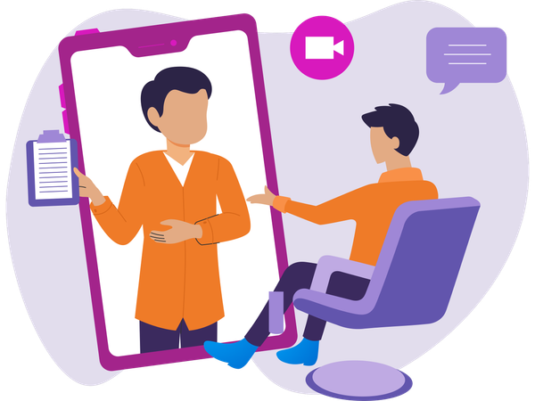 Young man Feeling confused  Illustration