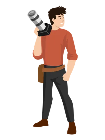 Young photographer  Illustration