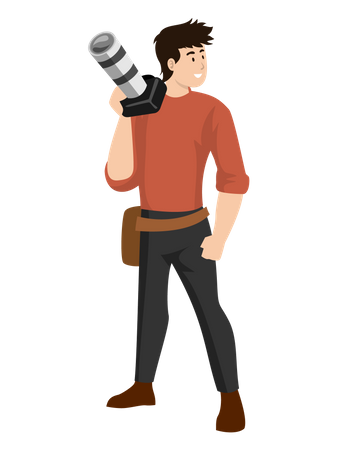 Young photographer  Illustration