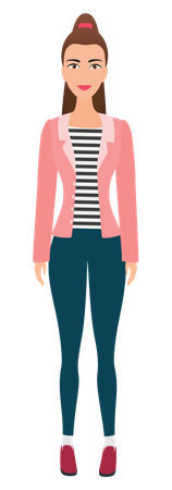Young Woman  Illustration