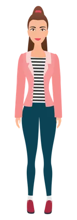Young Woman  Illustration