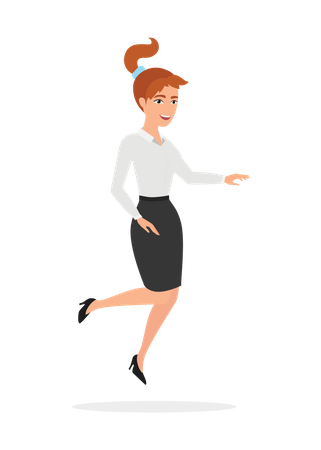 Young woman dancing  Illustration