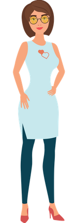 Young Woman  Illustration