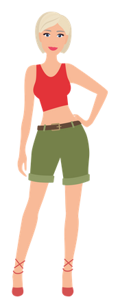 Young Woman  Illustration