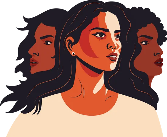 Young women  Illustration