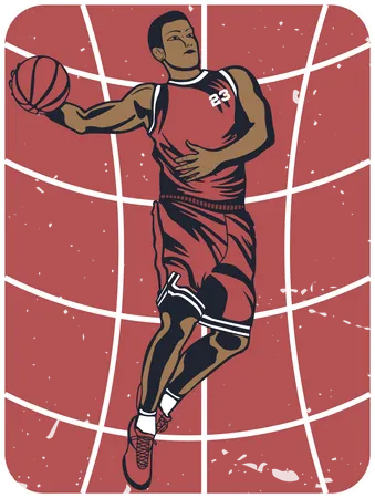 Youth Basketball California  Illustration