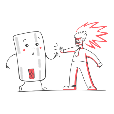 Zahlungsfehler  Illustration