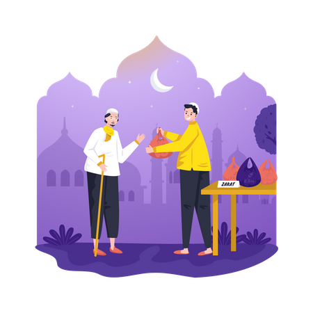 Zakat do Ramadã  Ilustração