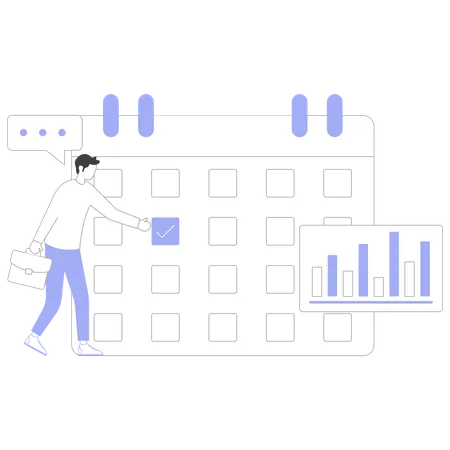 Zeitplanmanagement  Illustration