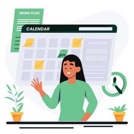 Zeitplanmanagement  Illustration