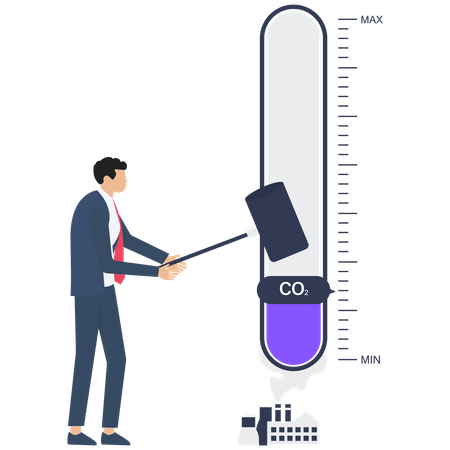 Zero carbon emission  Illustration