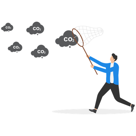 Zero carbon emission  Illustration