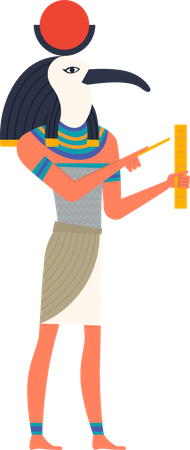 Zerreiße den ägyptischen Gott  Illustration