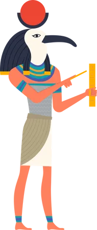 Zerreiße den ägyptischen Gott  Illustration
