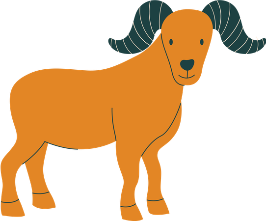 Ziege  Illustration