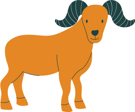 Ziege  Illustration