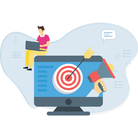Ziel des digitalen Marketings  Illustration
