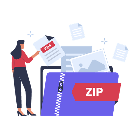 Zip file  Illustration