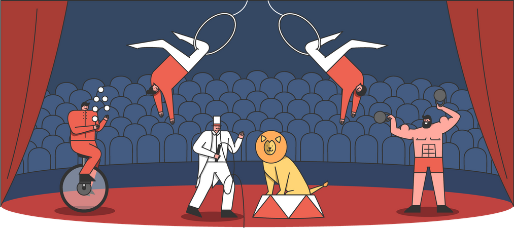 Zirkusarena  Illustration