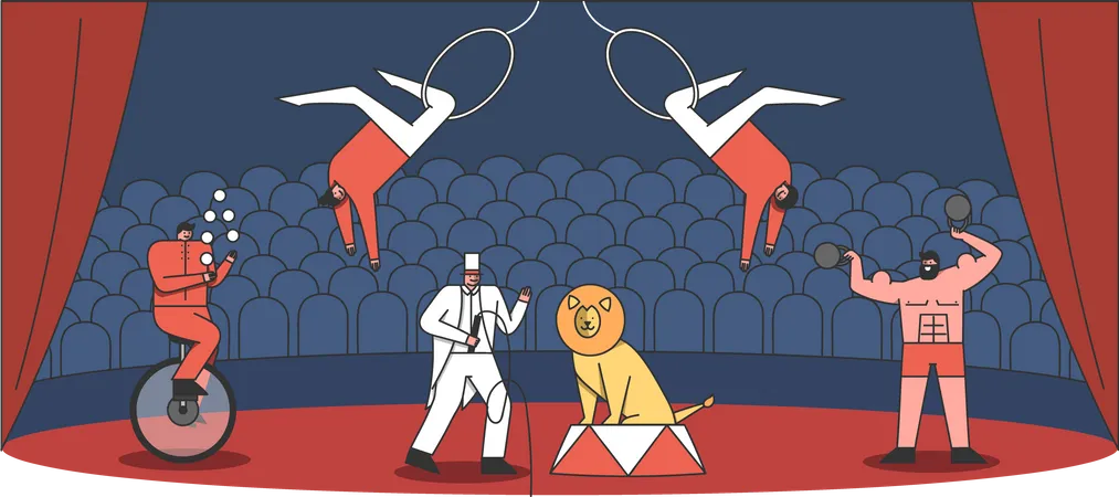 Zirkusarena  Illustration
