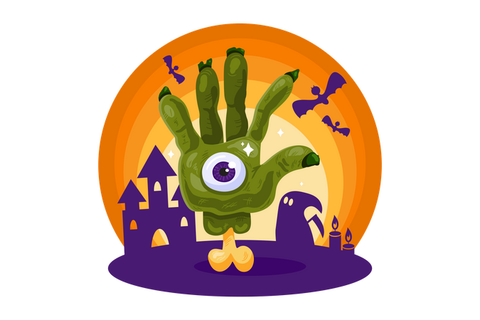 Zombiehand  Illustration