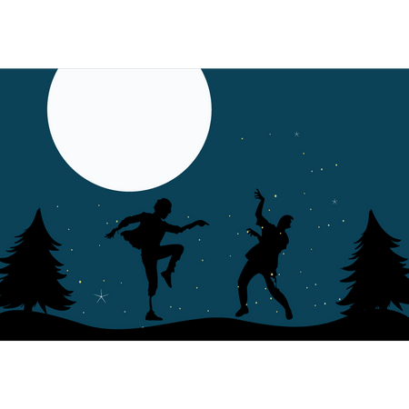 Zombies in forest Illustration