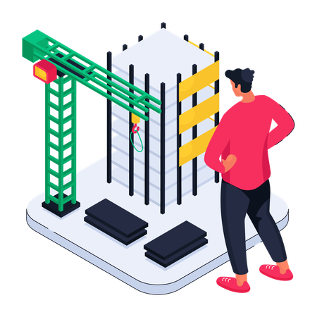 Zone de construction  Illustration