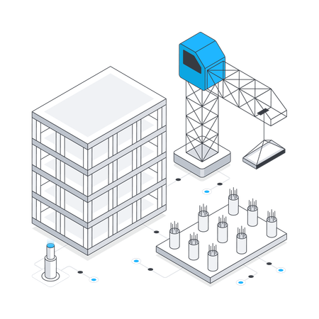 Zone de construction  Illustration