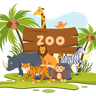 illustration for zoo