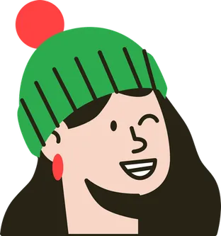 Girl Wearing Winter Hat